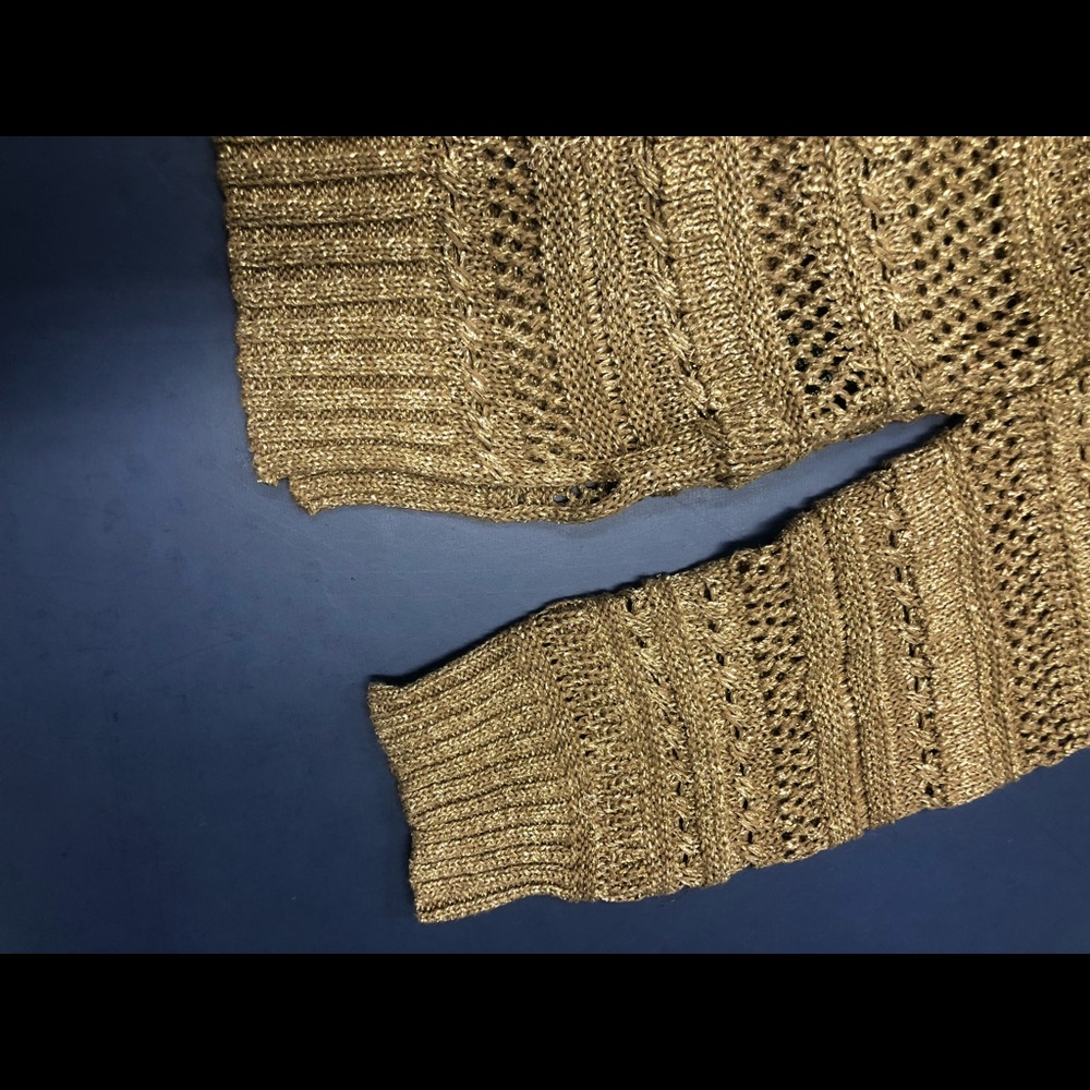 Ralph Lauren GOLD sweater (long and stretchy!)